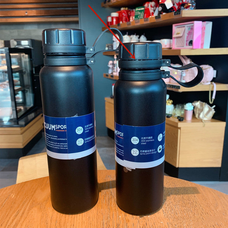 Outdoor Sports Bottle Portable Malaking Kapasidad Stainless Steel Vacuum Flask Water Cup