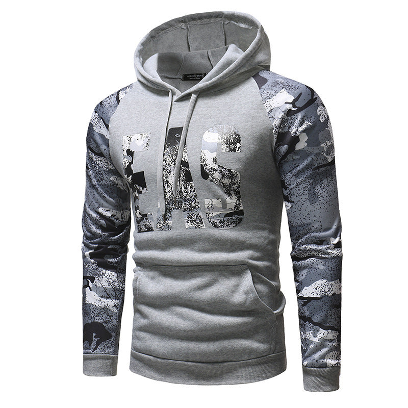 เสื้อสเวตเตอร์ลายพรางแขนยาวสำหรับผู้ชาย