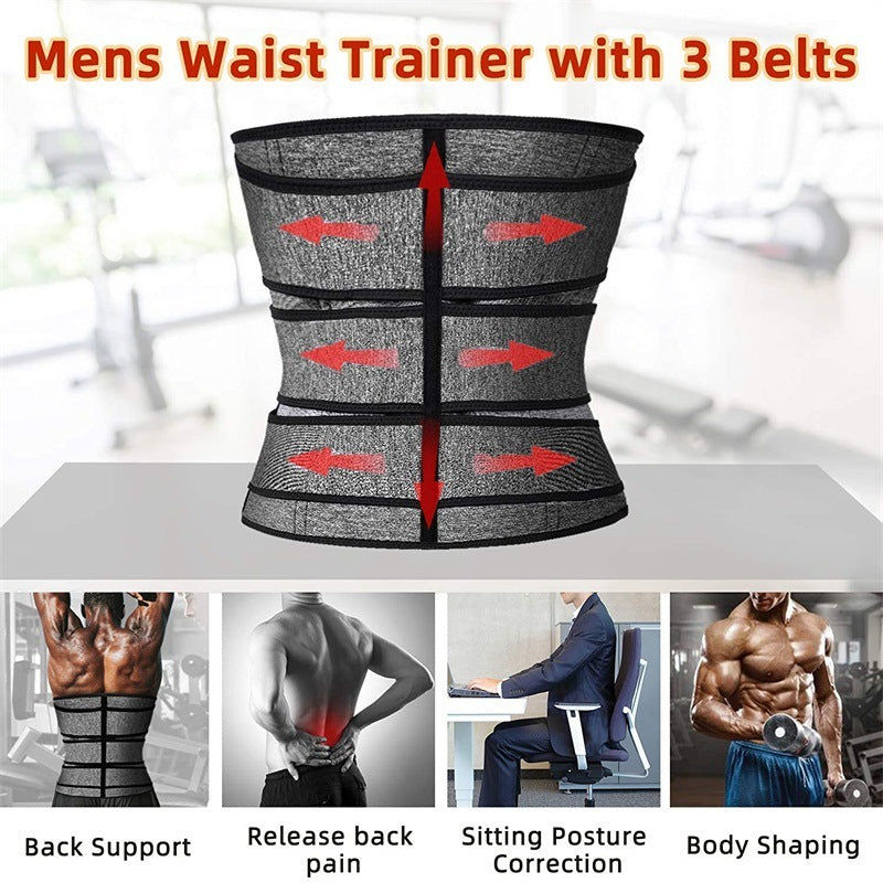 Shape wear Men's Sports Fitness Waist Belt Corset Slimming Belt
