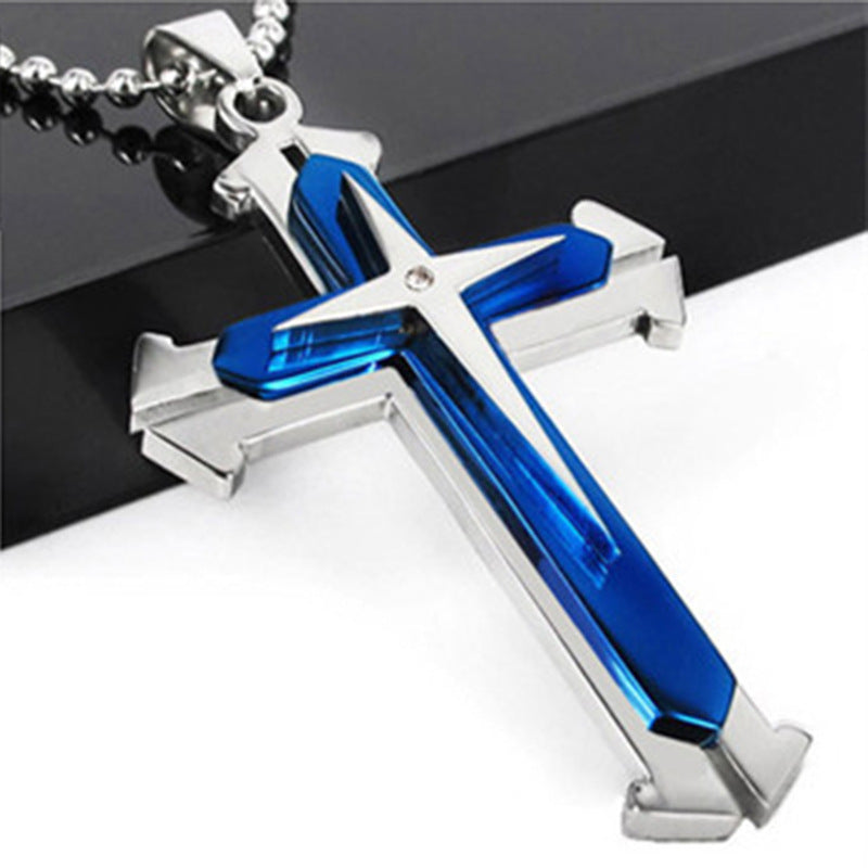 Fashionable Simple Cross Pendant Necklace