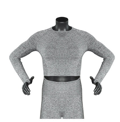 Women's Yoga Wear Set Long Sleeve Pants Sports Wear