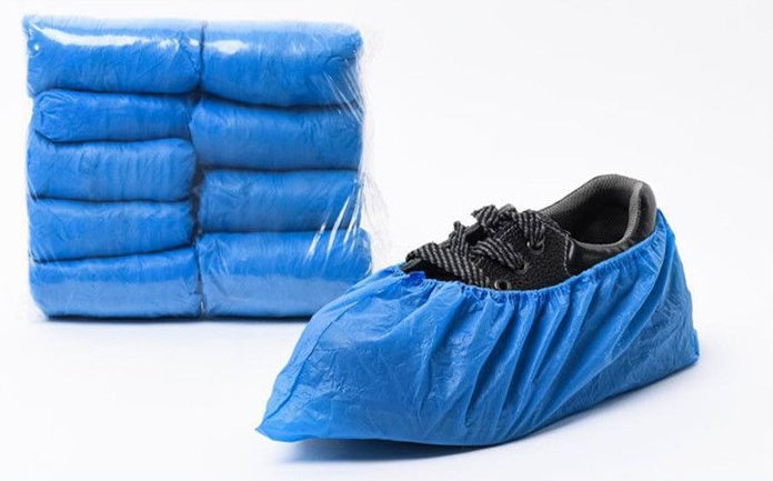 Disposable Thickened Plastic Waterproof Shoe Cover Household Outdoor Shoe Cover Booties Dustproof Non-slip Wear-resistant Shoe Cover