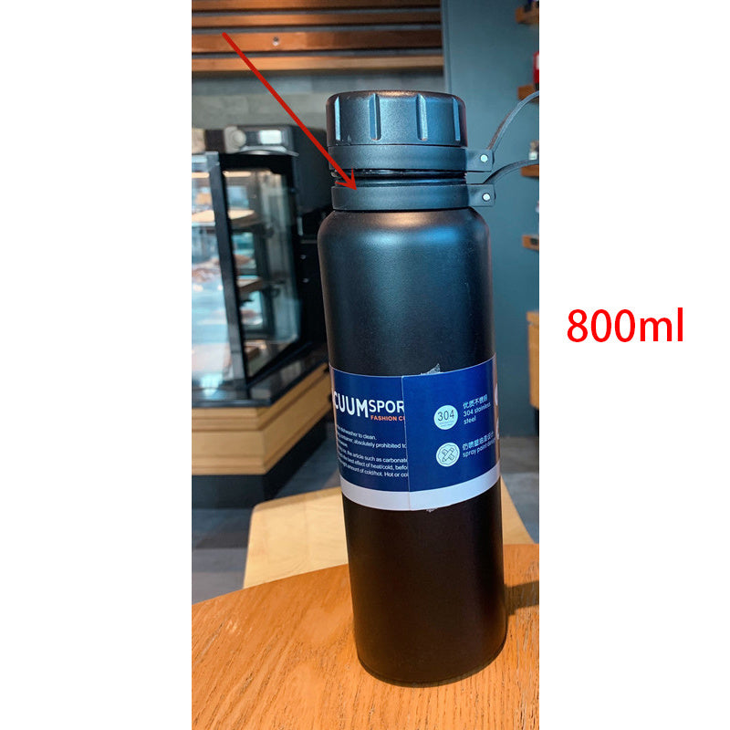 Outdoor Sports Bottle Portable Malaking Kapasidad Stainless Steel Vacuum Flask Water Cup