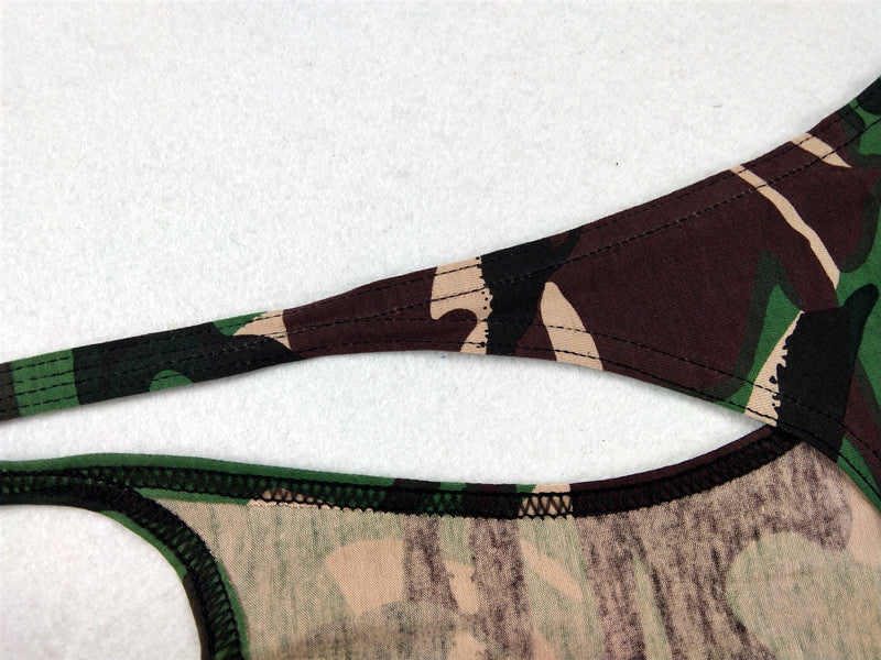 Mens Camouflage Sports Tank Top Gymwear