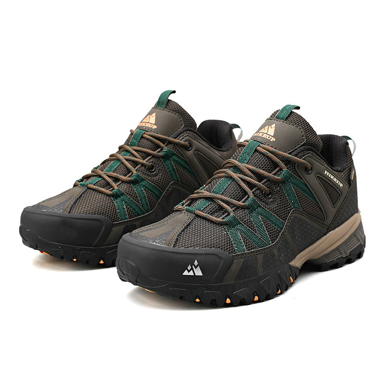 Leather Stitching Sports Breathable Casual Non-slip Wear-resistant Mountaineering Men's Shoes