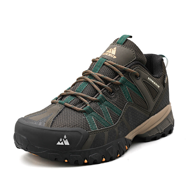 Leather Stitching Sports Breathable Casual Non-slip Wear-resistant Mountaineering Men's Shoes