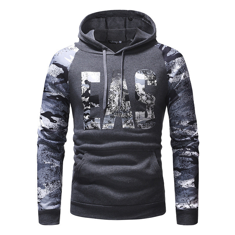 เสื้อสเวตเตอร์ลายพรางแขนยาวสำหรับผู้ชาย