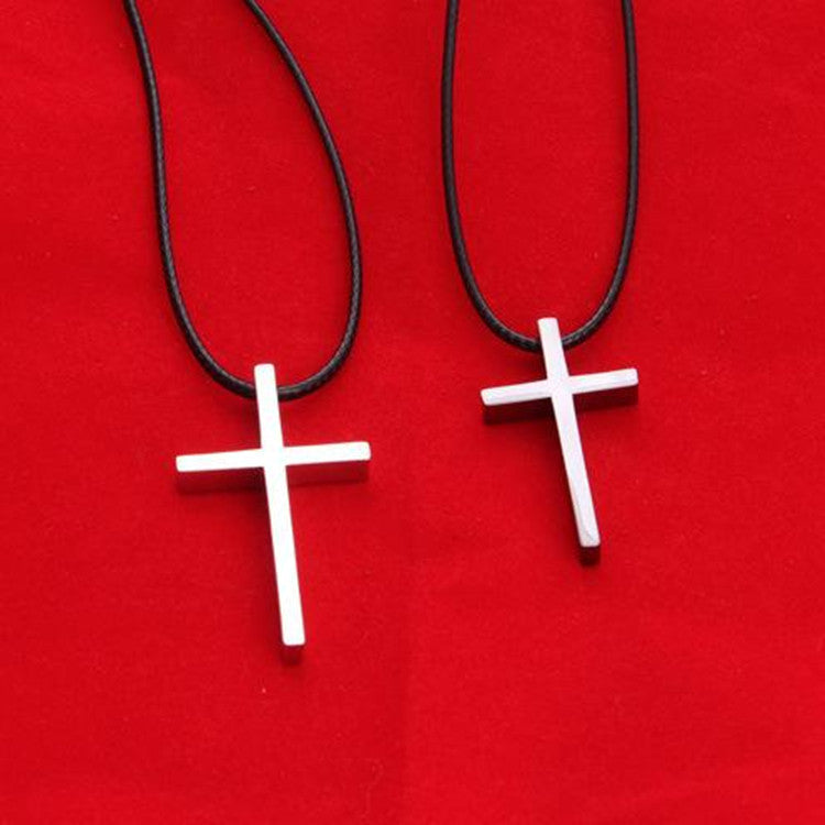 Glossy Cross Necklace
