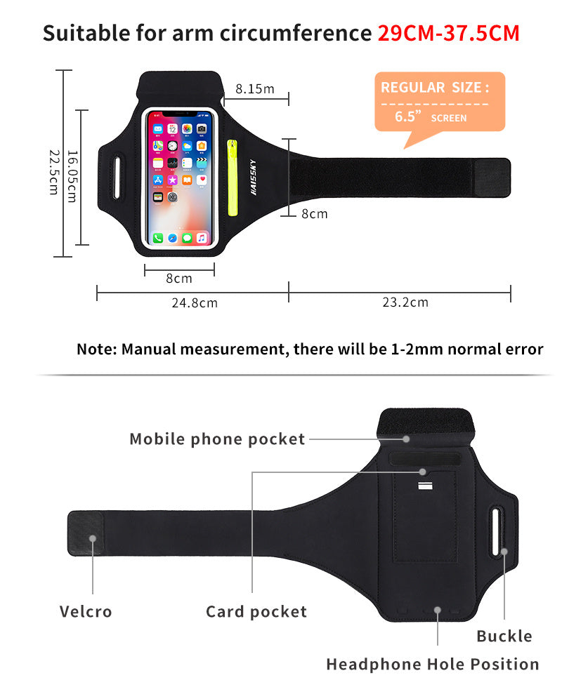 เคสโทรศัพท์สำหรับวิ่งพร้อมสายรัดแขนสำหรับ 16 Pro Max