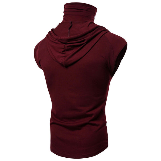 Mens Mask Sports Vest Hooded