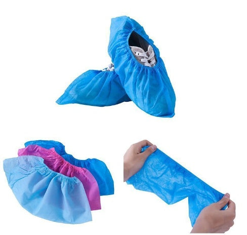 Disposable Thickened Plastic Waterproof Shoe Cover Household Outdoor Shoe Cover Booties Dustproof Non-slip Wear-resistant Shoe Cover