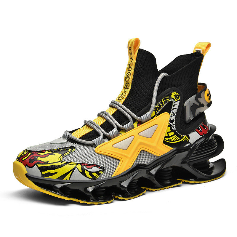 Tumataas ang Taas ng Kalalakihan sa Wear-resistant Shock Absorption Sports Shoes