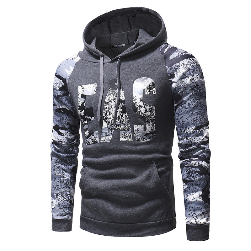เสื้อสเวตเตอร์ลายพรางแขนยาวสำหรับผู้ชาย