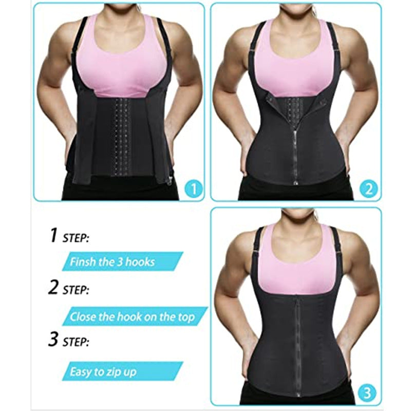 Women Neoprene Corset Vest Sports Girdle