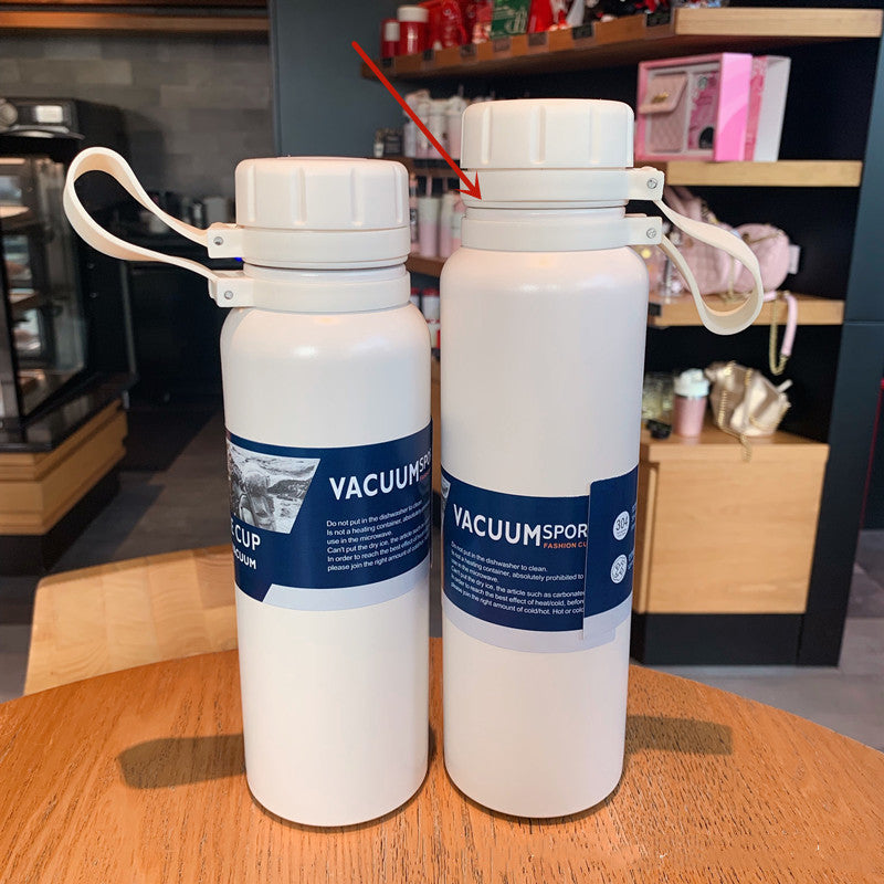 Outdoor Sports Bottle Portable Malaking Kapasidad Stainless Steel Vacuum Flask Water Cup