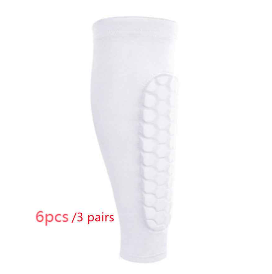 Honeycomb Shin Protection Foot Sock Men's Anti-collision Non-slip