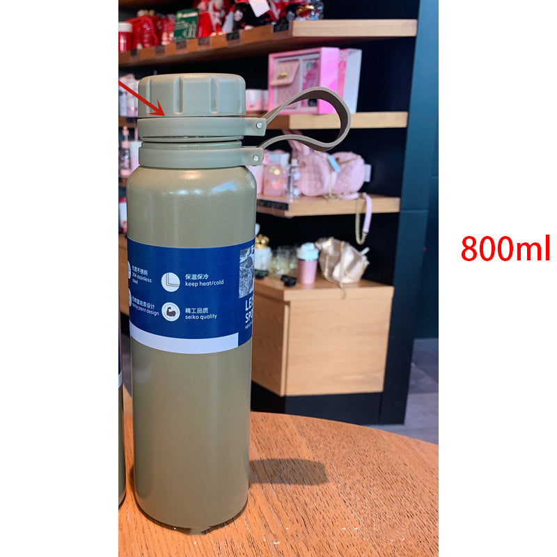 Outdoor Sports Bottle Portable Malaking Kapasidad Stainless Steel Vacuum Flask Water Cup