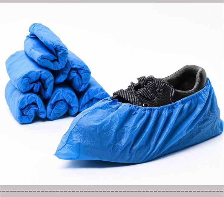 Disposable Thickened Plastic Waterproof Shoe Cover Household Outdoor Shoe Cover Booties Dustproof Non-slip Wear-resistant Shoe Cover