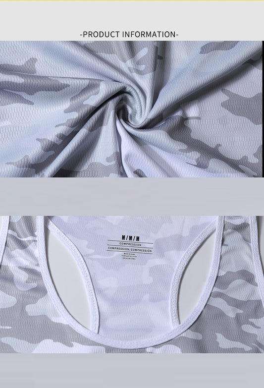 Men's Sports Quick-drying Running Sleeveless Camouflage Top
