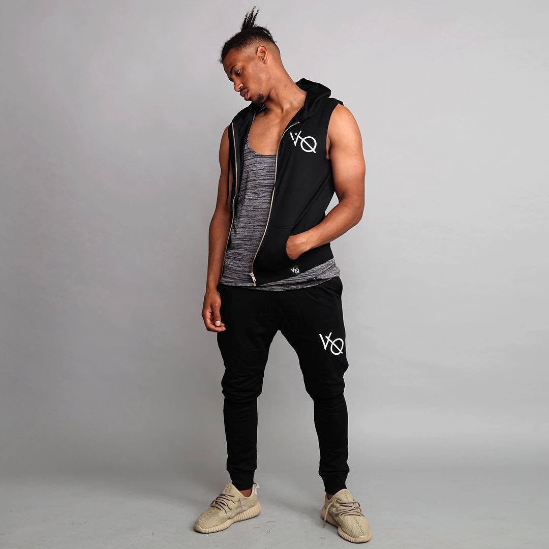 Fitness Summer Sports Hooded Sleeveless Vest Waistcoat Vest Man