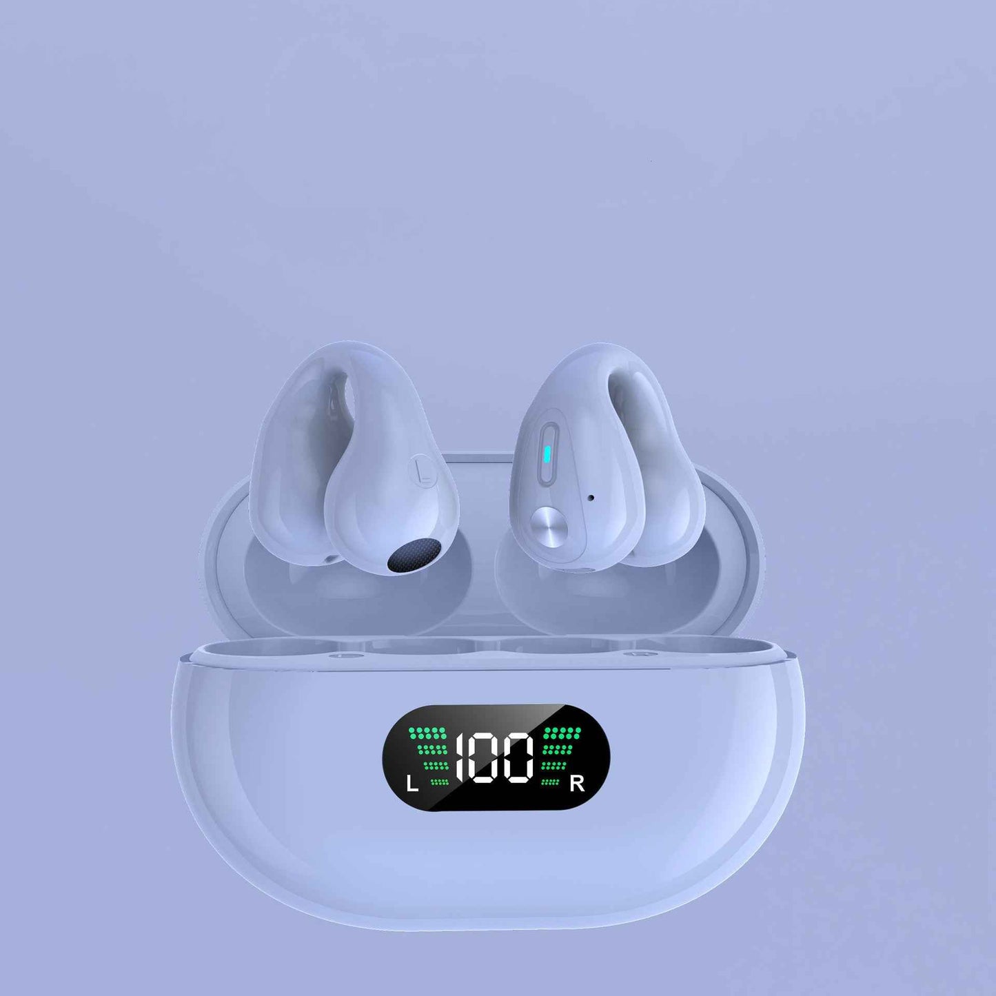 Bone Conduction Headphones TWS Earbuds Ear Clip Bluetooth 5.3 Touch Wireless Earphone In-Ear Bass HIFI Sports Headset