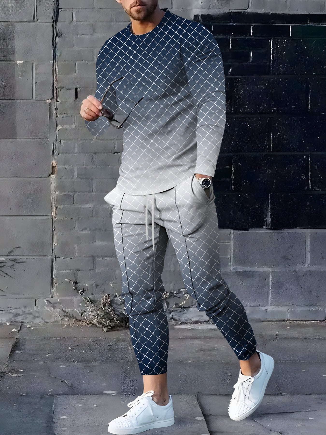 Wear Kings Tracksuit Sports And Leisure Suit Printed T-shirt Length