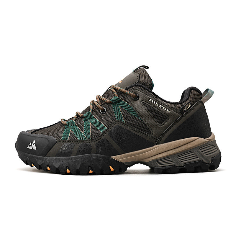 Leather Stitching Sports Breathable Casual Non-slip Wear-resistant Mountaineering Men's Shoes