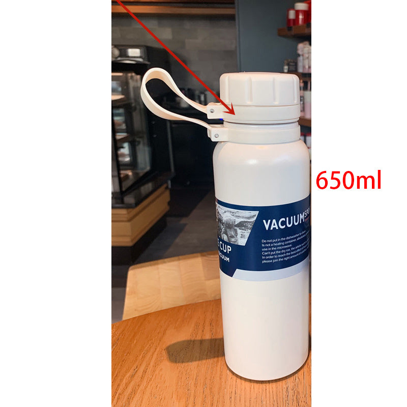 Outdoor Sports Bottle Portable Malaking Kapasidad Stainless Steel Vacuum Flask Water Cup