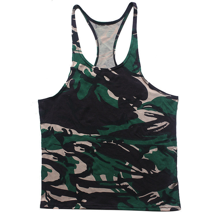 Mens Camouflage Sports Tank Top Gymwear