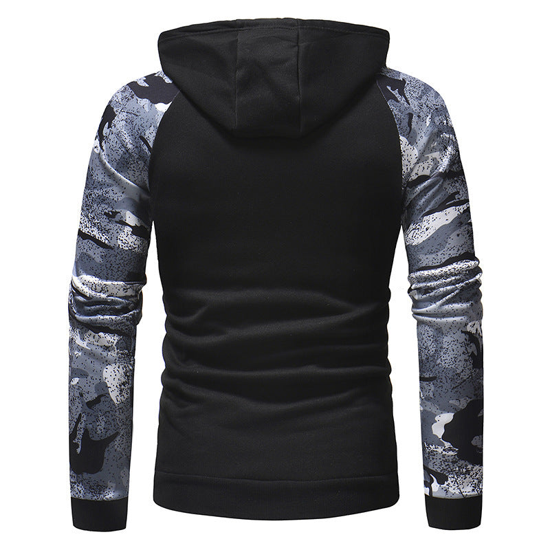 เสื้อสเวตเตอร์ลายพรางแขนยาวสำหรับผู้ชาย