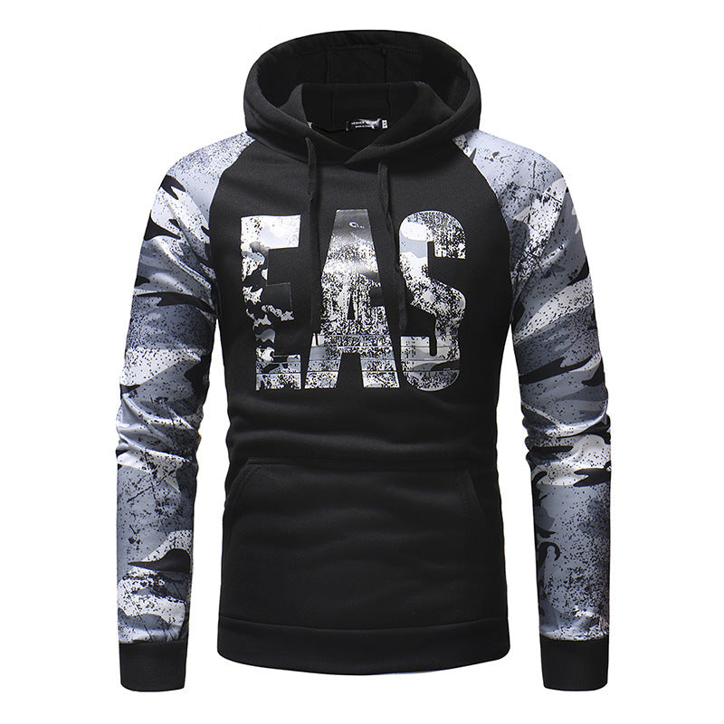 เสื้อสเวตเตอร์ลายพรางแขนยาวสำหรับผู้ชาย