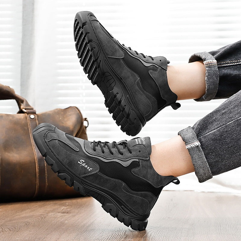 Men's Anti-skid Wear-resistant Sports High Top Shoes