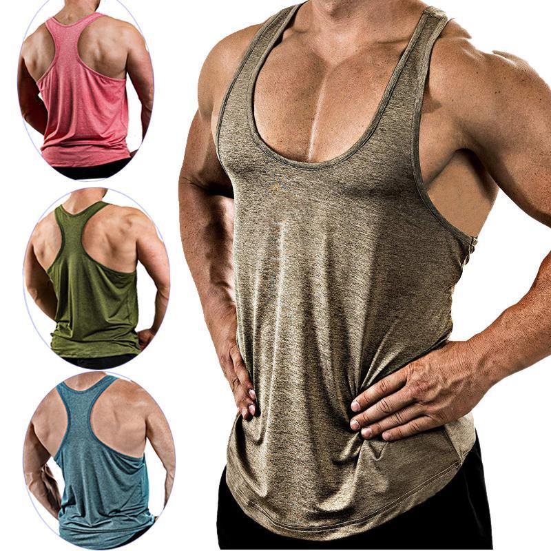 Mens Muscle Fitness Sports Workout Cross Fit Gym Weight Lifting Vest