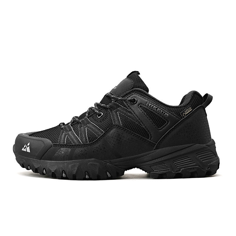 Leather Stitching Sports Breathable Casual Non-slip Wear-resistant Mountaineering Men's Shoes