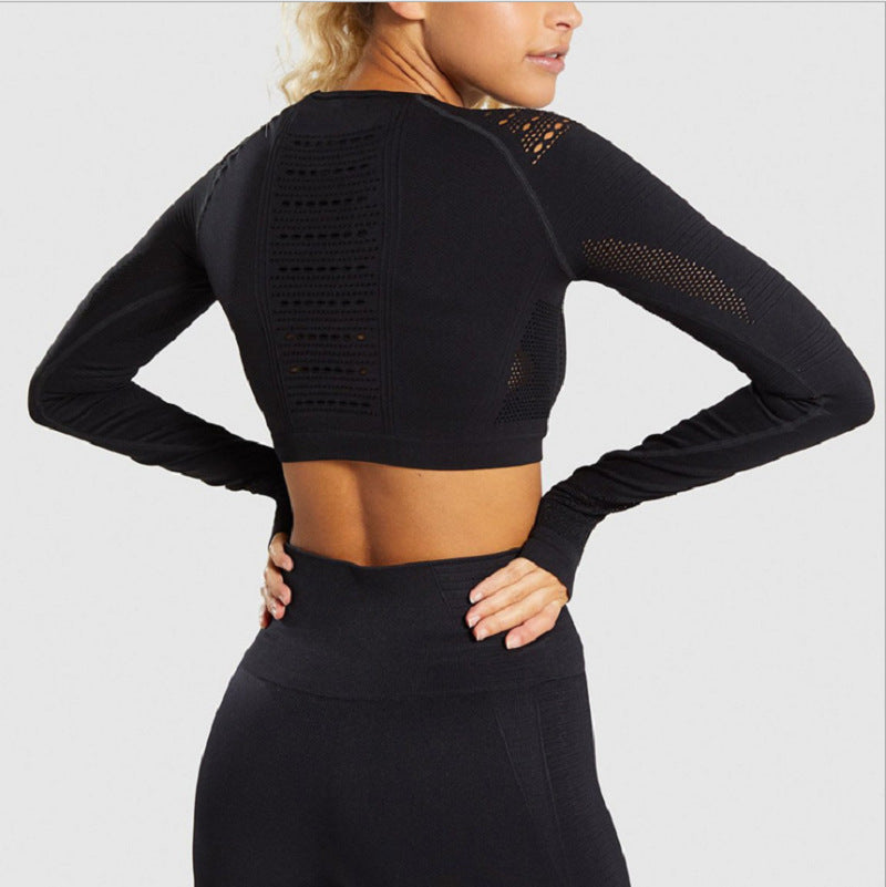 Long Sleeve Yoga sets Long Sleeve Sports Yoga Tops Fitness
