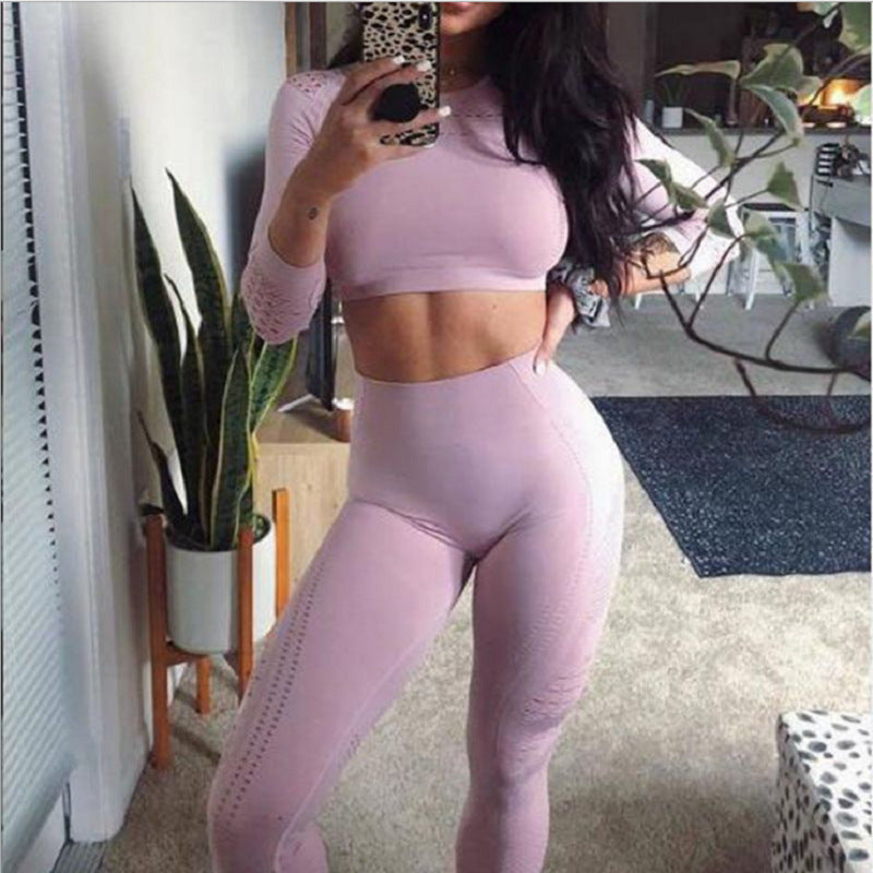 Long Sleeve Yoga sets Long Sleeve Sports Yoga Tops Fitness