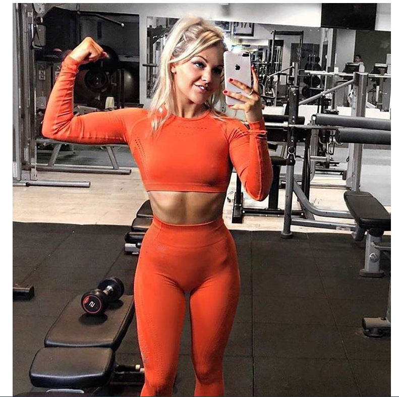 Long Sleeve Yoga sets Long Sleeve Sports Yoga Tops Fitness