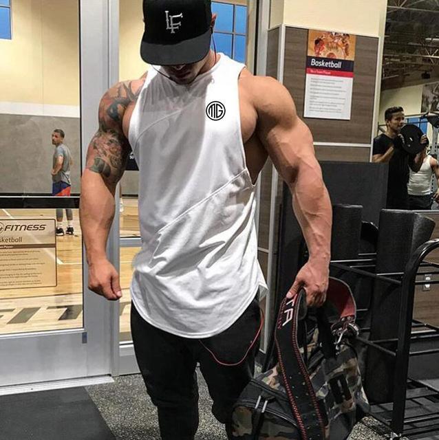 Mens Hooded Bodybuilding Tank Top