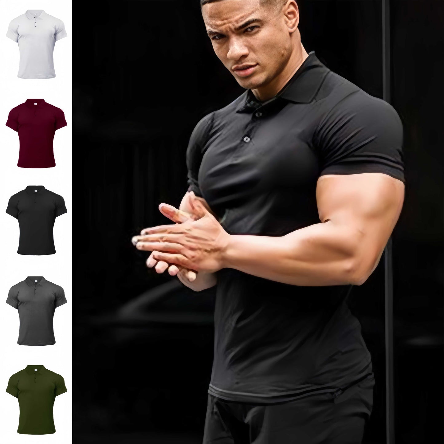 Sports Polo Shirt Summer Short-sleeved Top Men's Short-Sleeved Polo T-Shirt Summer  Men's Clothing