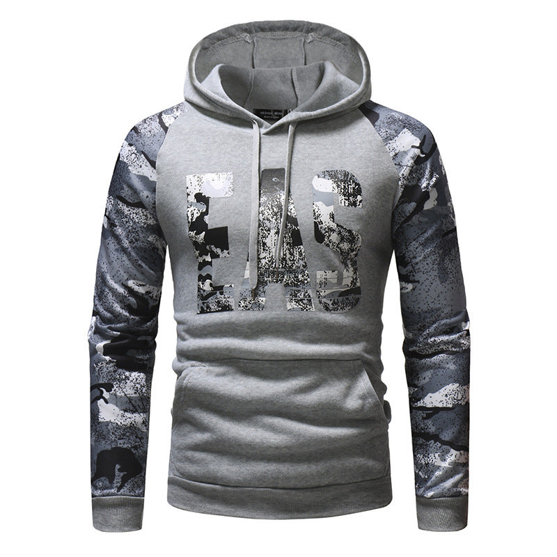 เสื้อสเวตเตอร์ลายพรางแขนยาวสำหรับผู้ชาย