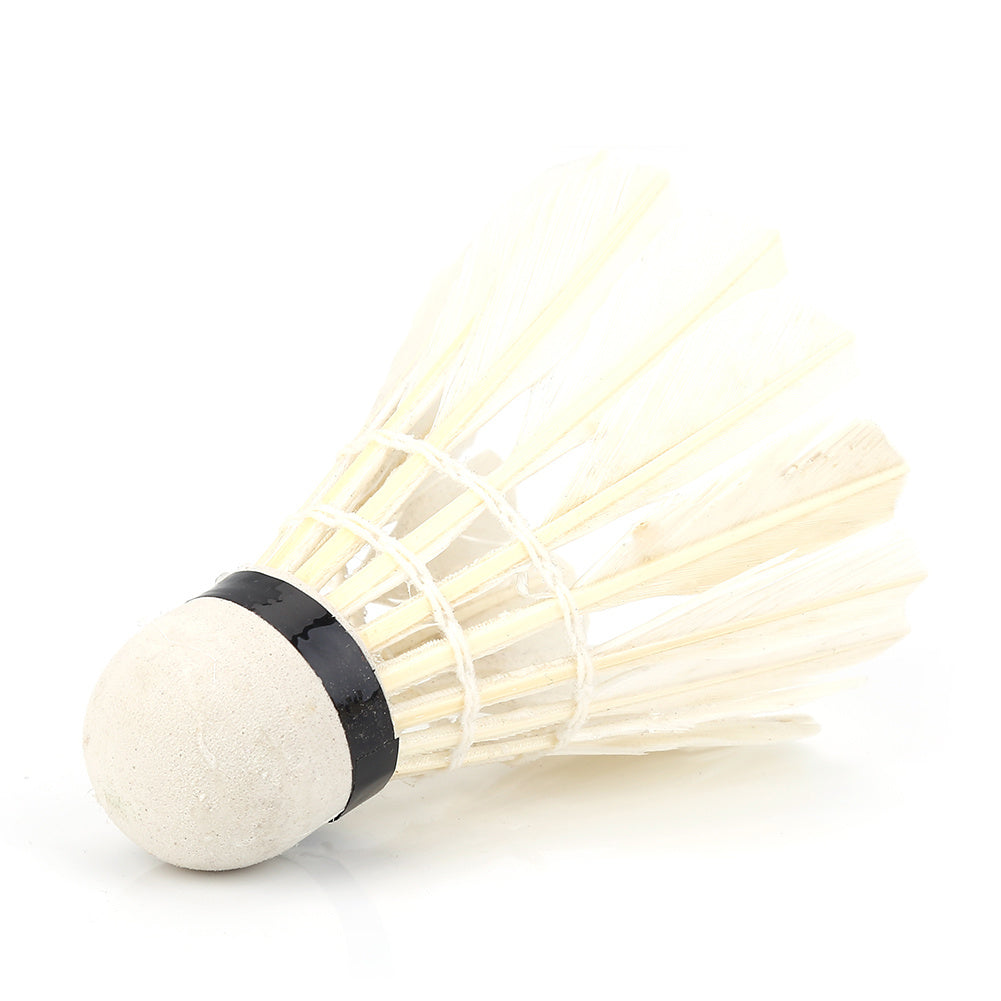 12Pcs/Lot White Feather Badminton Balls Shuttlecocks Outdoor Sports Training Accessory