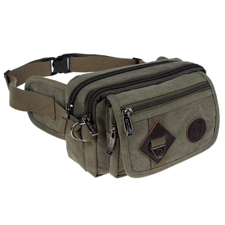 Panlabas na Sports Running Canvas Crossbody Waist Bag