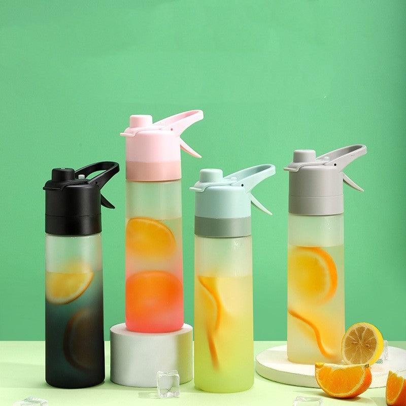 ขวดน้ำสเปรย์ไล่เฉดสีใหม่ แก้วกีฬา พลาสติก