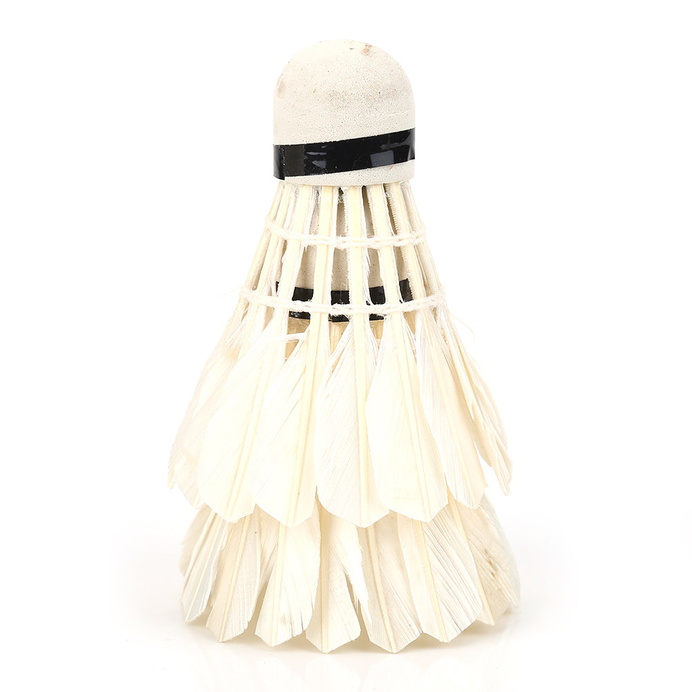 12Pcs/Lot White Feather Badminton Balls Shuttlecocks Outdoor Sports Training Accessory