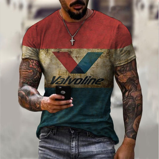 Fashion Tops 3D Digital Printing Sports Short-sleeved T-shirt