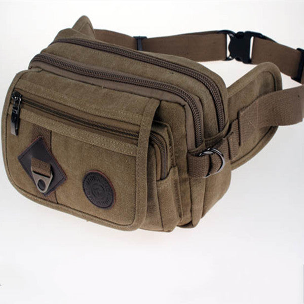 Panlabas na Sports Running Canvas Crossbody Waist Bag